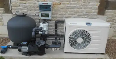 electric heater installation services with connected outdoor heating system equipment in Dallas, TX