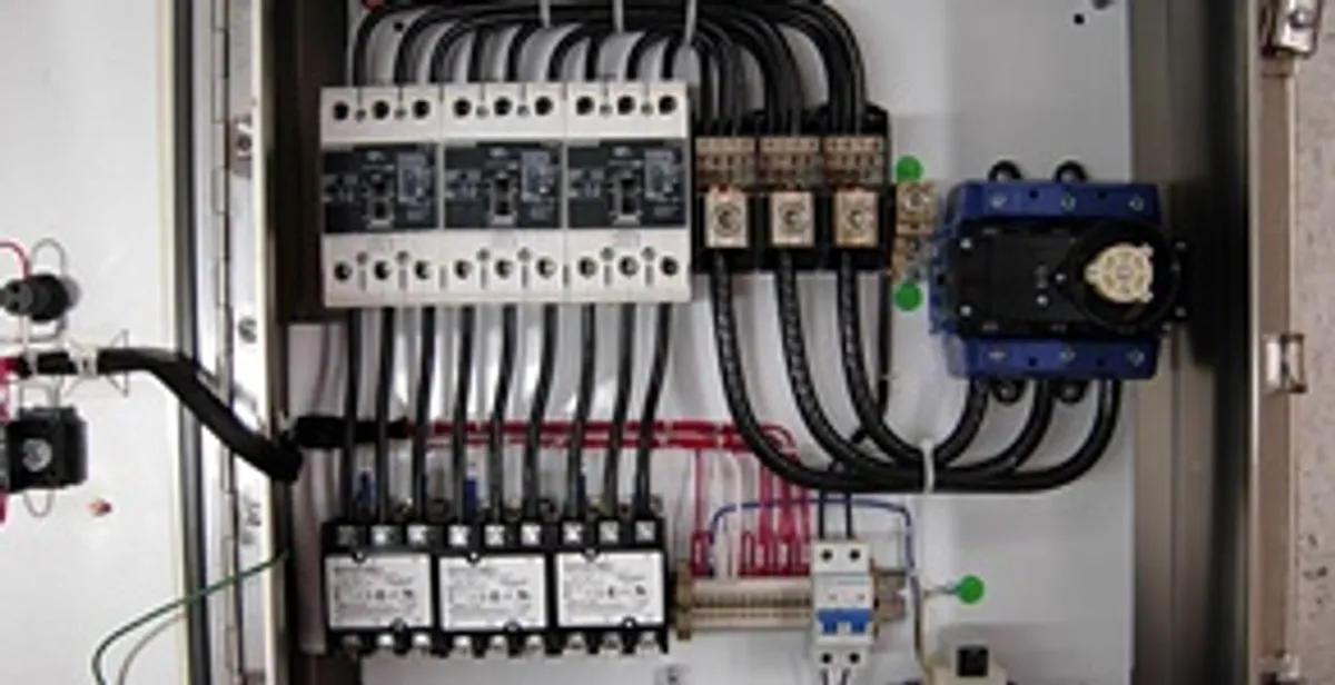 Electrical panel installation with organized circuit breakers and wiring in Dallas, TX