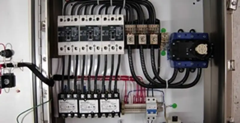 Electrical panel installation with organized circuit breakers and wiring in Dallas, TX