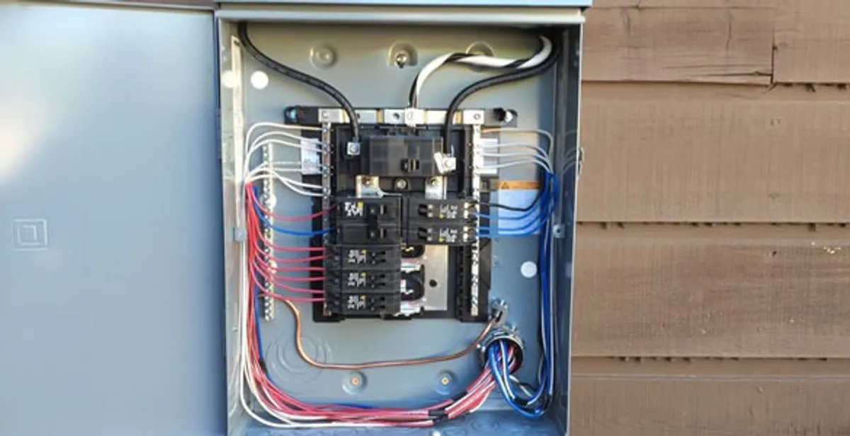 electrical panel upgrade service featuring newly installed electrical panel wired by licensed electricians in Dallas, TX