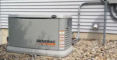generator installation service featuring outdoor standby generator setup by licensed electricians in Dallas, TX