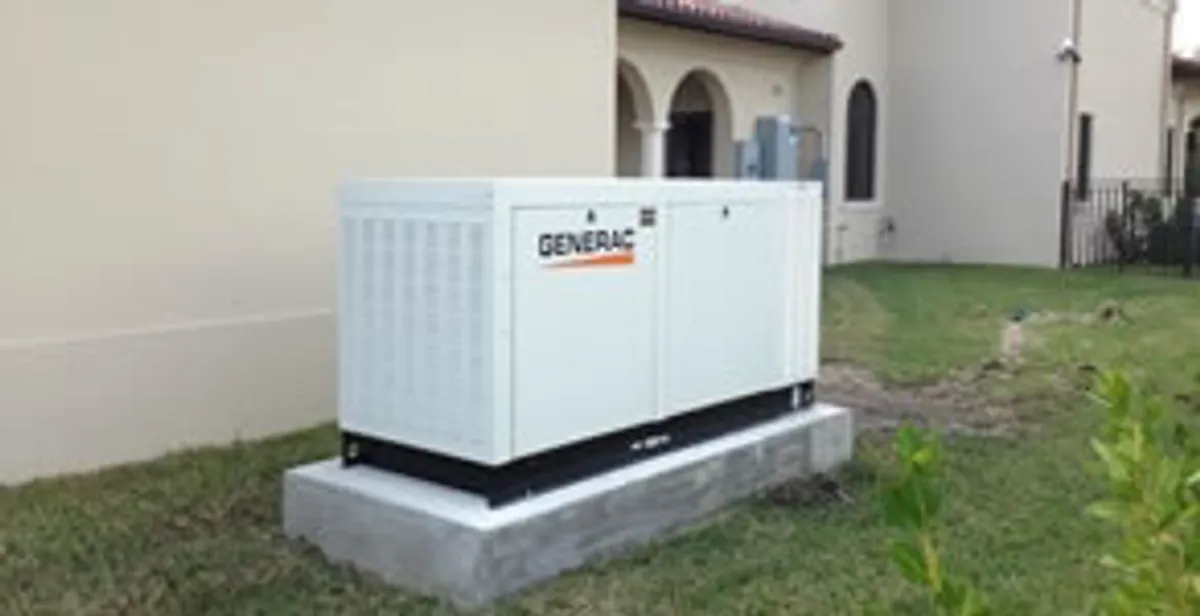 generator installation service showing standby generator professionally installed for residential power backup in Dallas, TX