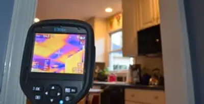 home energy audit service using thermal imaging to evaluate electrical efficiency inside a home in Dallas, TX