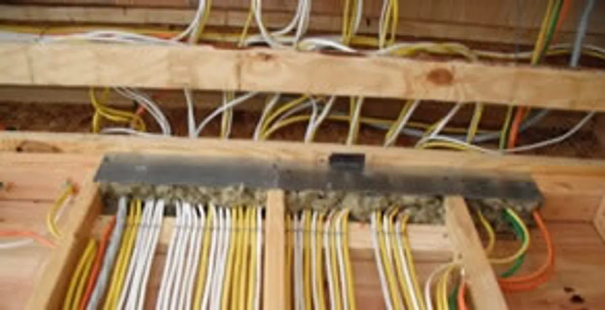 new construction wiring services with organized electrical rough-in performed by licensed electricians in Dallas, TX
