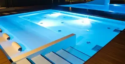 pool light installation and repair services providing modern illuminated pool lighting in Dallas, TX