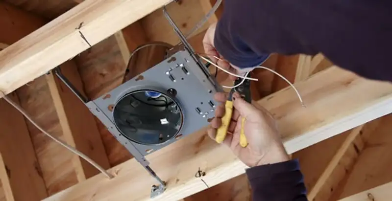Professional recessed lighting installation with electrical wiring by licensed electricians in Dallas, TX