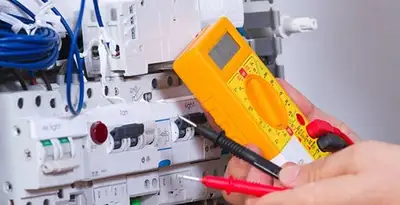 Residential electrician testing home electrical panel for safety and performance in Dallas, TX