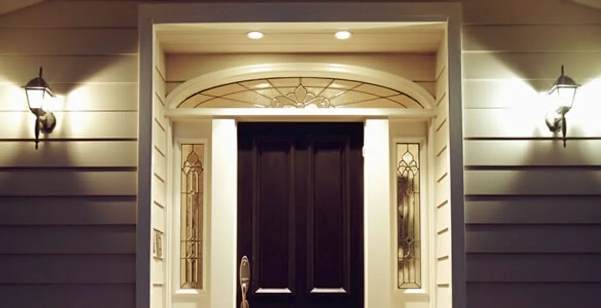 security light installation services with professionally installed entryway lighting in Dallas, TX