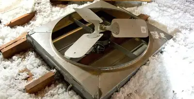whole house fan installation services with attic-mounted ventilation unit in Dallas, TX
