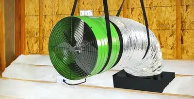 whole house fan installation services with professionally mounted ventilation fan system in Dallas, TX