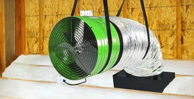 whole house fan installation services with professionally mounted ventilation fan system in Dallas, TX
